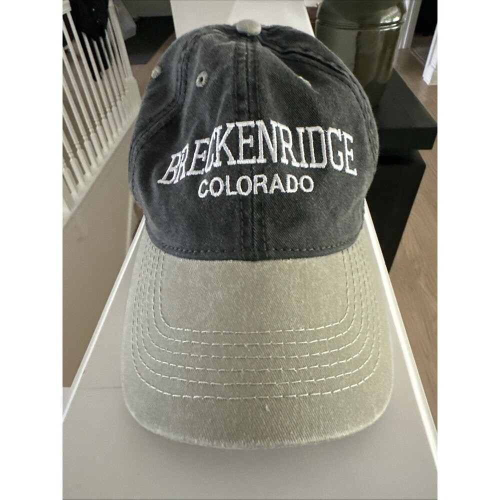Breckenridge Colorado Visor Style Cap Adjustable Adult Unisex Ski Resort Hat